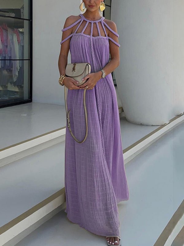 Aliah Braided Drawstring Dress - Kinsley & Harlow