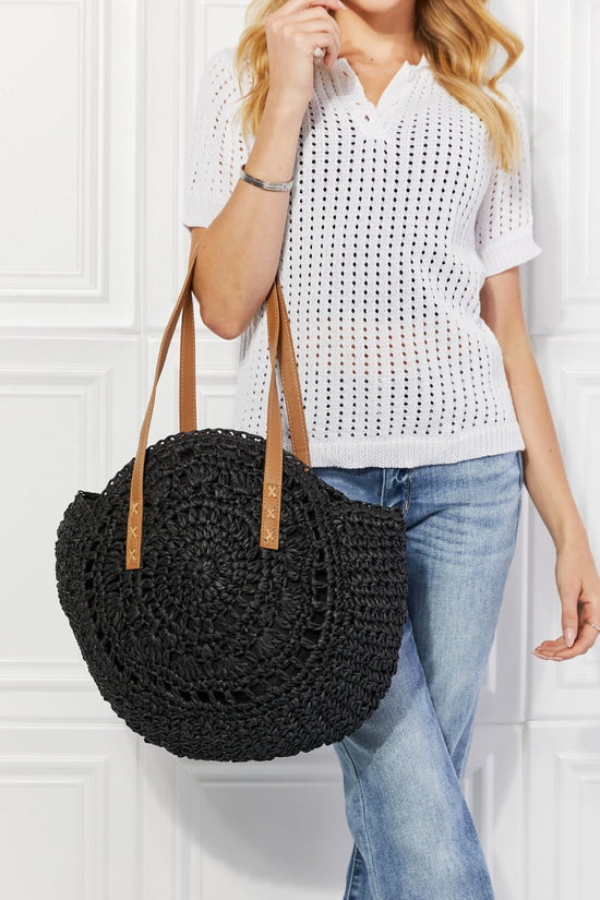 C'est La Vie Crochet Handbag in Black - Kinsley & Harlow