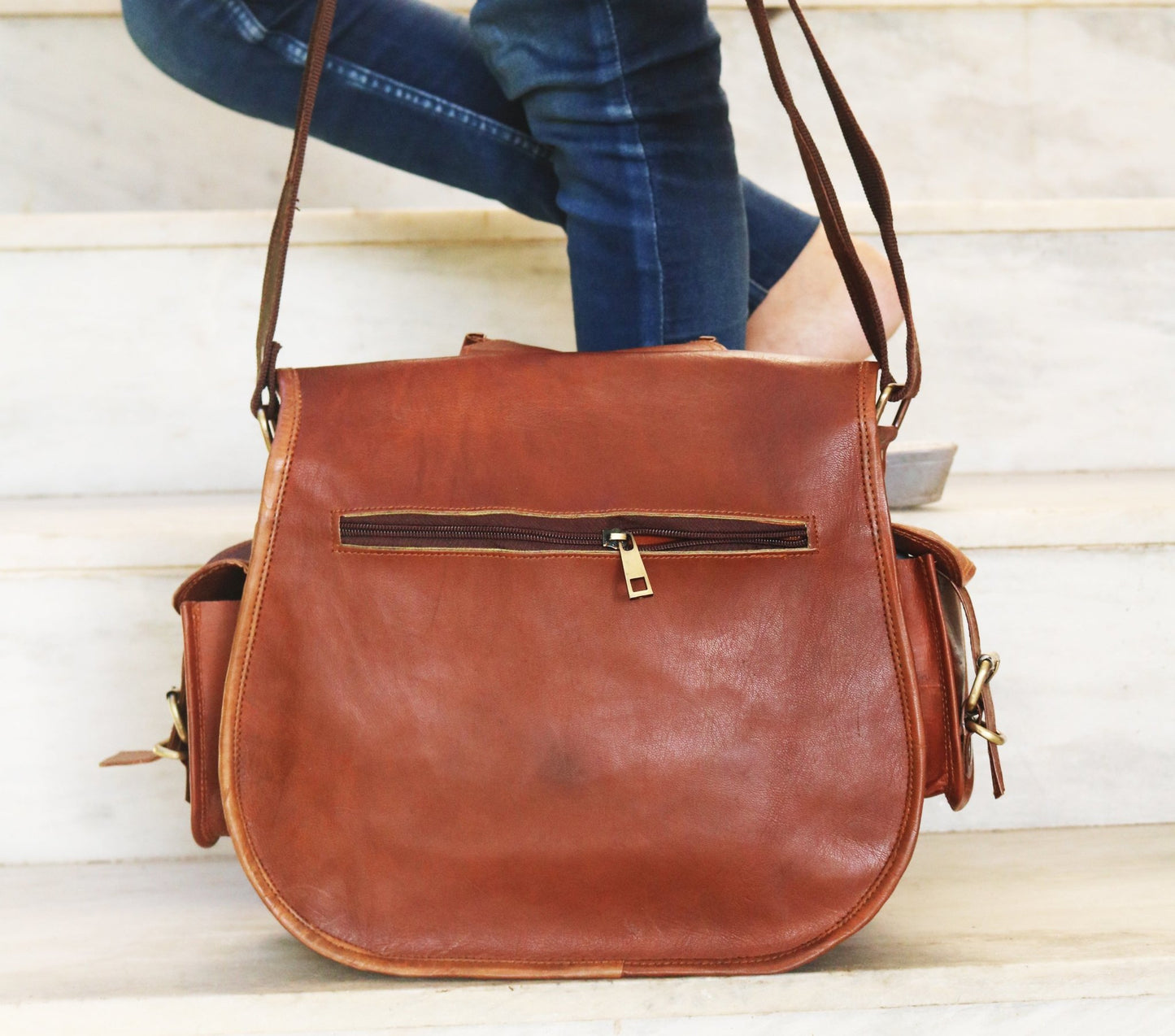 Gwendolyn Leather Satchel Crossbody Handbag - Kinsley & Harlow