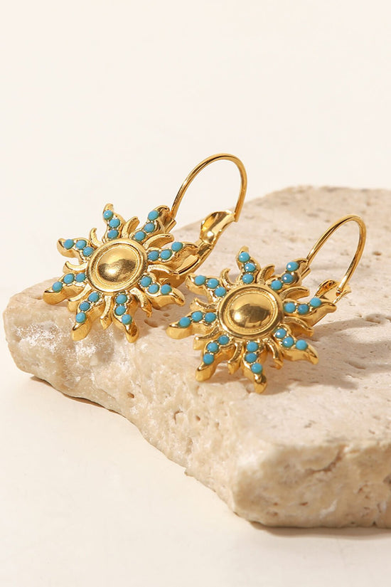 Rayelle Turquoise Sun Drop Earrings - Kinsley & Harlow