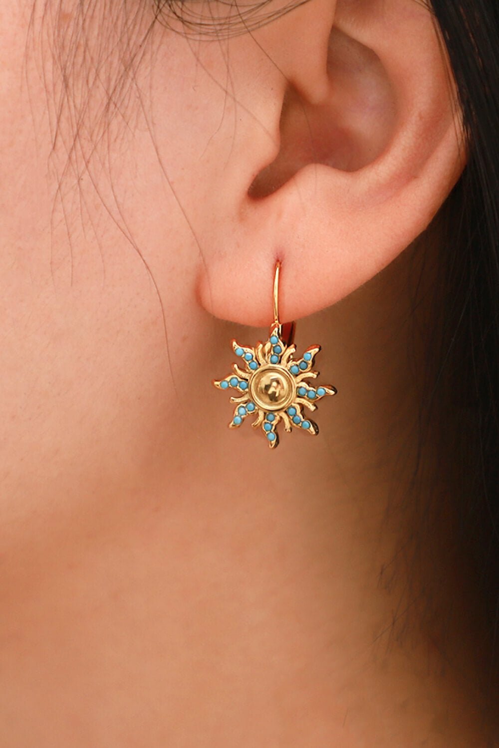 Rayelle Turquoise Sun Drop Earrings - Kinsley & Harlow